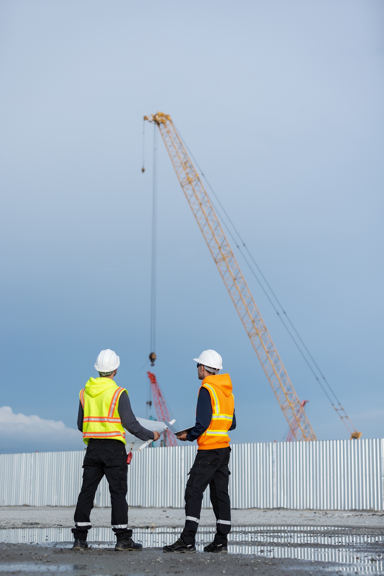 Image of a project summary report for a construction project